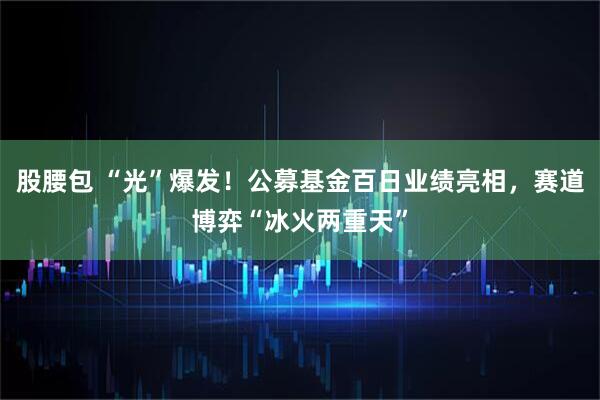 股腰包 “光”爆发！公募基金百日业绩亮相，赛道博弈“冰火两重天”