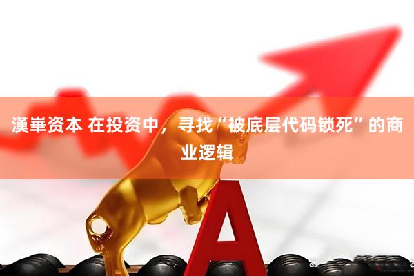 漢崋资本 在投资中，寻找“被底层代码锁死”的商业逻辑