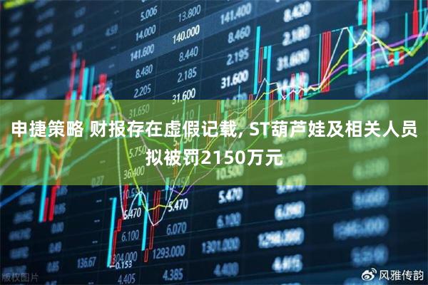 申捷策略 财报存在虚假记载, ST葫芦娃及相关人员拟被罚2150万元