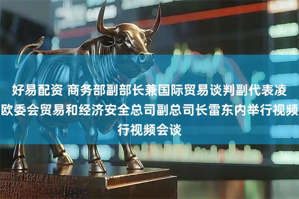 好易配资 商务部副部长兼国际贸易谈判副代表凌激与欧委会贸易和经济安全总司副总司长雷东内举行视频会谈