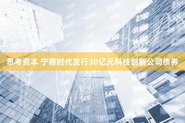 思考资本 宁德时代发行30亿元科技创新公司债券