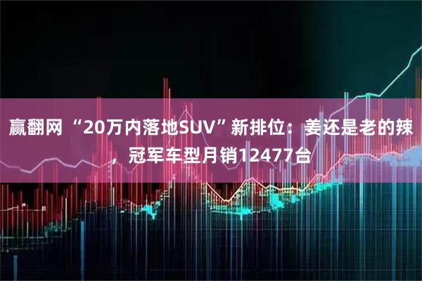 赢翻网 “20万内落地SUV”新排位：姜还是老的辣，冠军车型月销12477台