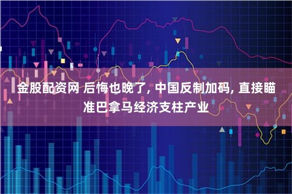 金股配资网 后悔也晚了, 中国反制加码, 直接瞄准巴拿马经济支柱产业