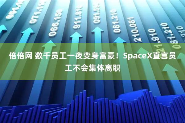 倍倍网 数千员工一夜变身富豪！SpaceX直言员工不会集体离职